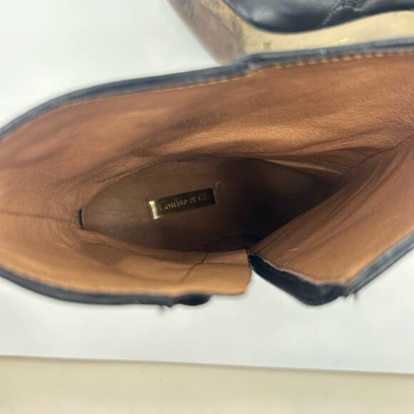 Louise Et Cie Valmorel Leather High Heel Bootie Mid Calf Boot WMN US6.5 Stiletto - Picture 8 of 9